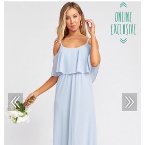 Show Me Your Mumu, XXS Caitlin, Steel Blue Chiffon